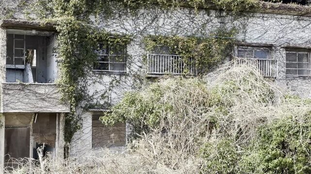Abandoned Retro Apartment Building in Kitakyushu Fukuoka Japan 4K