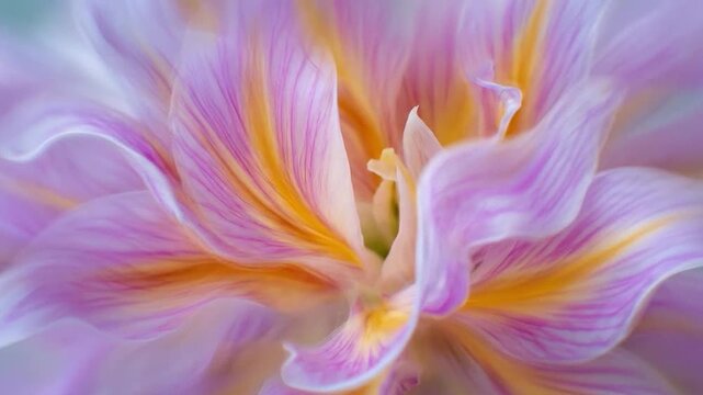 Beautiful abstract flower petals in soft purple, pink, and yellow hues.
