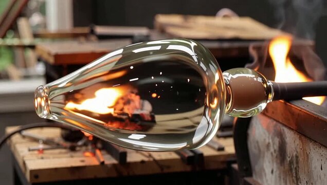 Glassblowing Artistry in Action