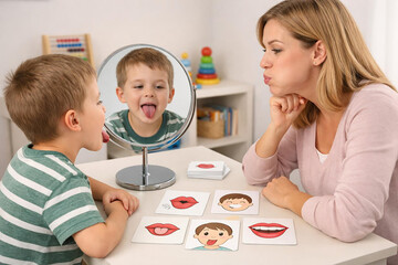 Speech Therapy Session Child Language Development