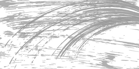 Fototapeta premium Abstract gray paint splatters and brush strokes on a white background