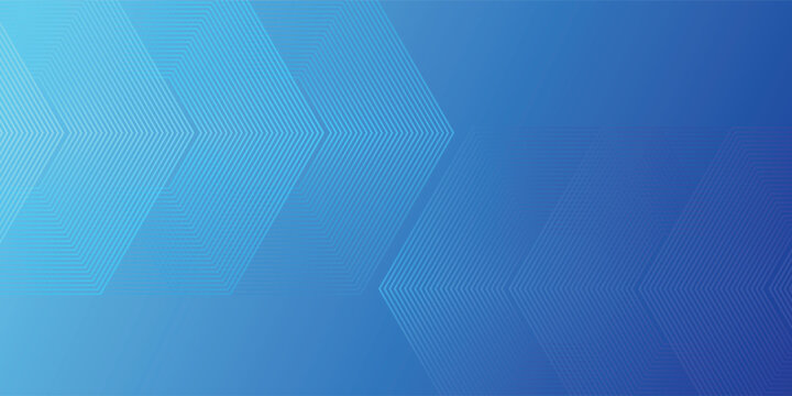 Abstract blue background with modern geometric chevron patterns made of thin white lines eps10