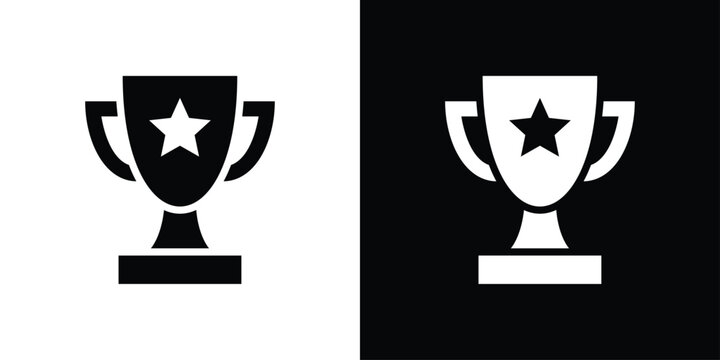 Trophy Icon Sheet Black And White