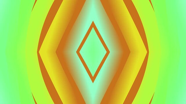 Vibrant abstract geometric pattern with diamond shape and gradient colors.