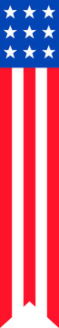 Long Vertical American Flag Design