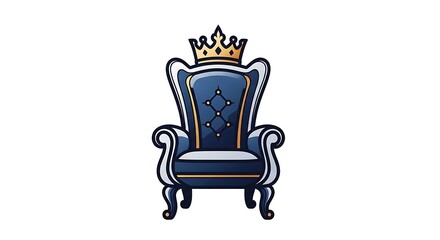 Fototapeta premium Royal throne illustration