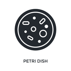 Fototapeta premium Petri Dish Icon Glyph Style. Vector Illustration For Graphic Design