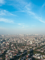 Fototapeta premium Beautiful aerial view of Jakarta on a sunny day.