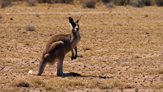 kangaroo in the wild