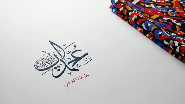 Elegant Eid Al-Adha Calligraphy on White Background for Festive Greetings.