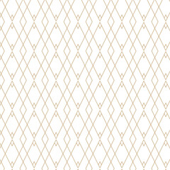 Narrow Rhombus Seamless Pattern with Elegant Line Art