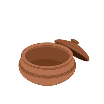 The Indian Handi Matka is a traditional clay pot perfect for cooking flavorful dishes like Ciri and Biryani. Made from natural clay, it retains heat evenly and enhances the aroma and