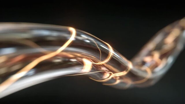 Abstract Light Trails in Motion