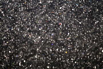 夜中に降る雨のアウトフォーカス