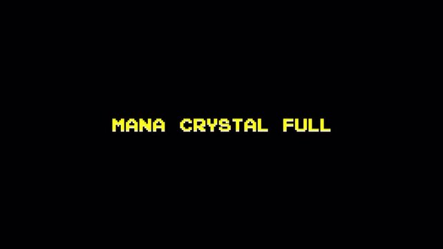 8 Bit Pixel Text Animation: Mana Crystal Full Retro Gaming Alert 4k video animation seamless loop