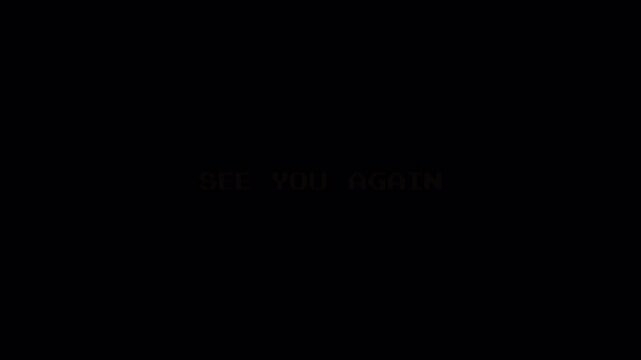 See You Again Retro 8 Bit Pixelated Text Motion Graphic Animation Loop 4k video animation seamless loop