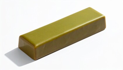 Gold Bar on White Background with Shadow.