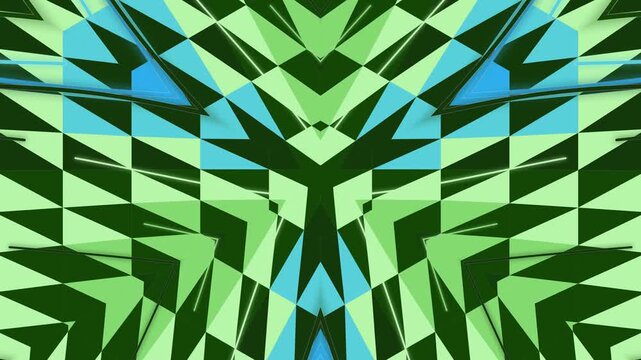 Seamless green geometric vector wallpaper featuring an abstract triangle pattern and mosaic texture for a modern digital business backdrop design