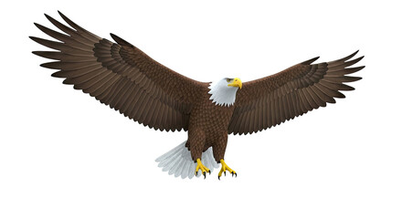 Obraz premium Bald Eagle in Flight