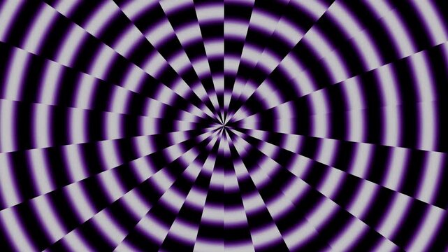 Animated Purple Hypnotic Radial Optical Illusion Loop