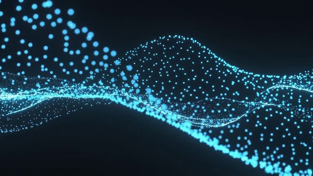 Futuristic AI Neural Network Background &ndash; Glowing Digital Connections Loop 4K