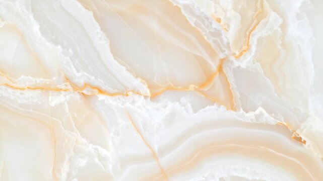 Elegant cream and white marble texture with golden veining and translucent layers
