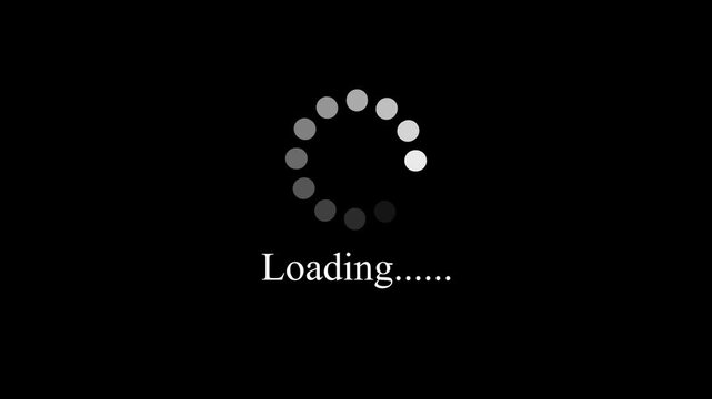Loading - circle Modern loading animation. Circular loading indicator , loading and buffering icon animation-looped .4k animation 