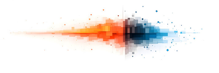 abstract background with colorful splashes, png file, transparent background