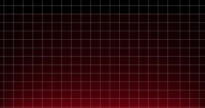 Abstract red background with squares grid line animation. Seamless grid Background. Grid Background Horizontal Loop Animation. Dark grid pattern background moving.