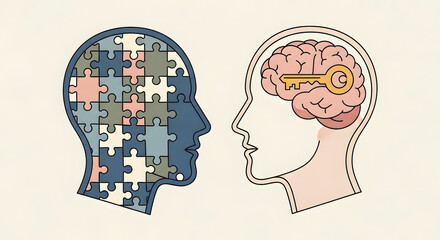 Brain Thinking and Idea Concept Illustration