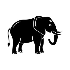 Elephant Icon Glyph