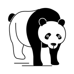 Panda Icon Glyph