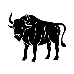 Bull Icon Glyph