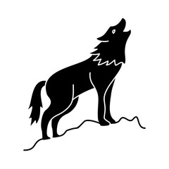 Wolf Icon Glyph