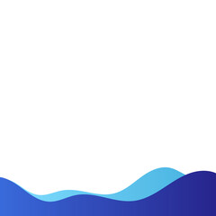 Naklejka premium Abstract Modern Gradient Wavy Border