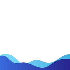 Abstract Modern Gradient Wavy Border