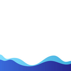 Abstract Modern Gradient Wavy Border