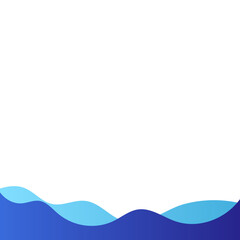 Abstract Modern Gradient Wavy Border