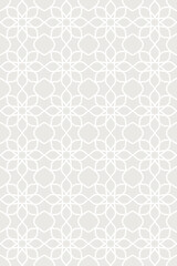 Arabic or Islamic pattern with white lines on a cream background
