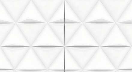 Obraz premium white geometric abstract background featuring a seamless pattern of sharp 3d triangles offering a clean modern texture for innovative architectural design projects.