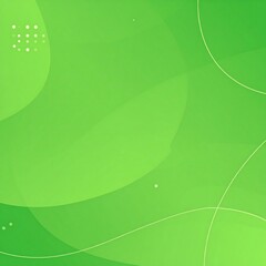 Modern abstract design featuring overlapping translucent green shapes with minimal white accents