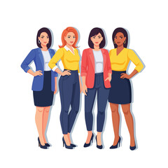 Obraz premium Diverse group of businesswomen standing together