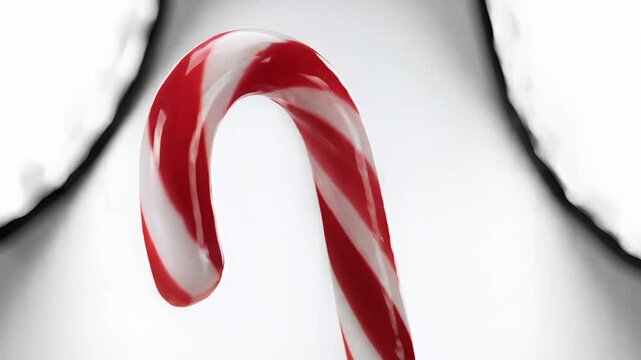 Candy Cane Christmas Holiday Festive Red White Stripes Sweet Treat.