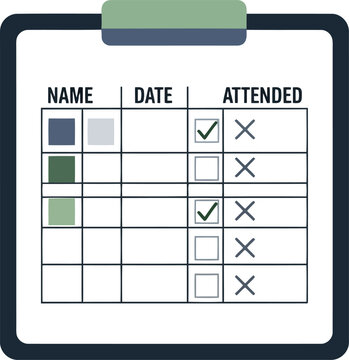 Editable Attendance Tracker Template for Meetings and Events