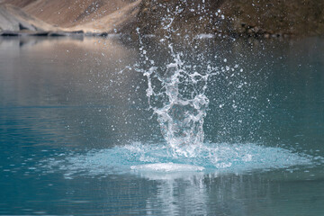 Fototapeta premium water splash. splashing in the lake