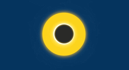 Solar Eclipse: Sun's Corona Glows Behind Moon Against Deep Blue Sky © jas