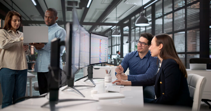 An African American Woman Is Using A Computer