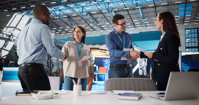 Diverse Group Of Corporate Team Members