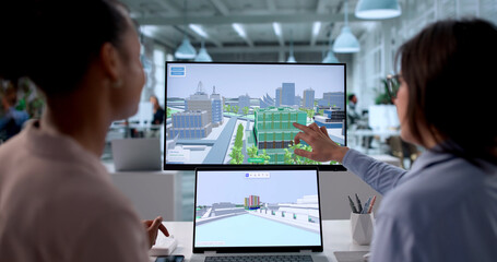 Engineers Using GIS Mapping Technology