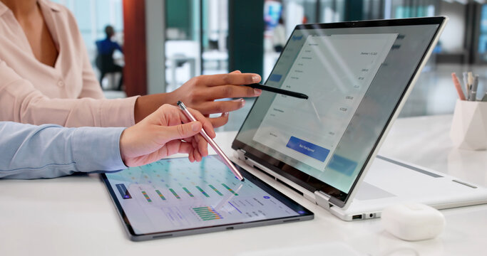 . A Woman With A Laptop